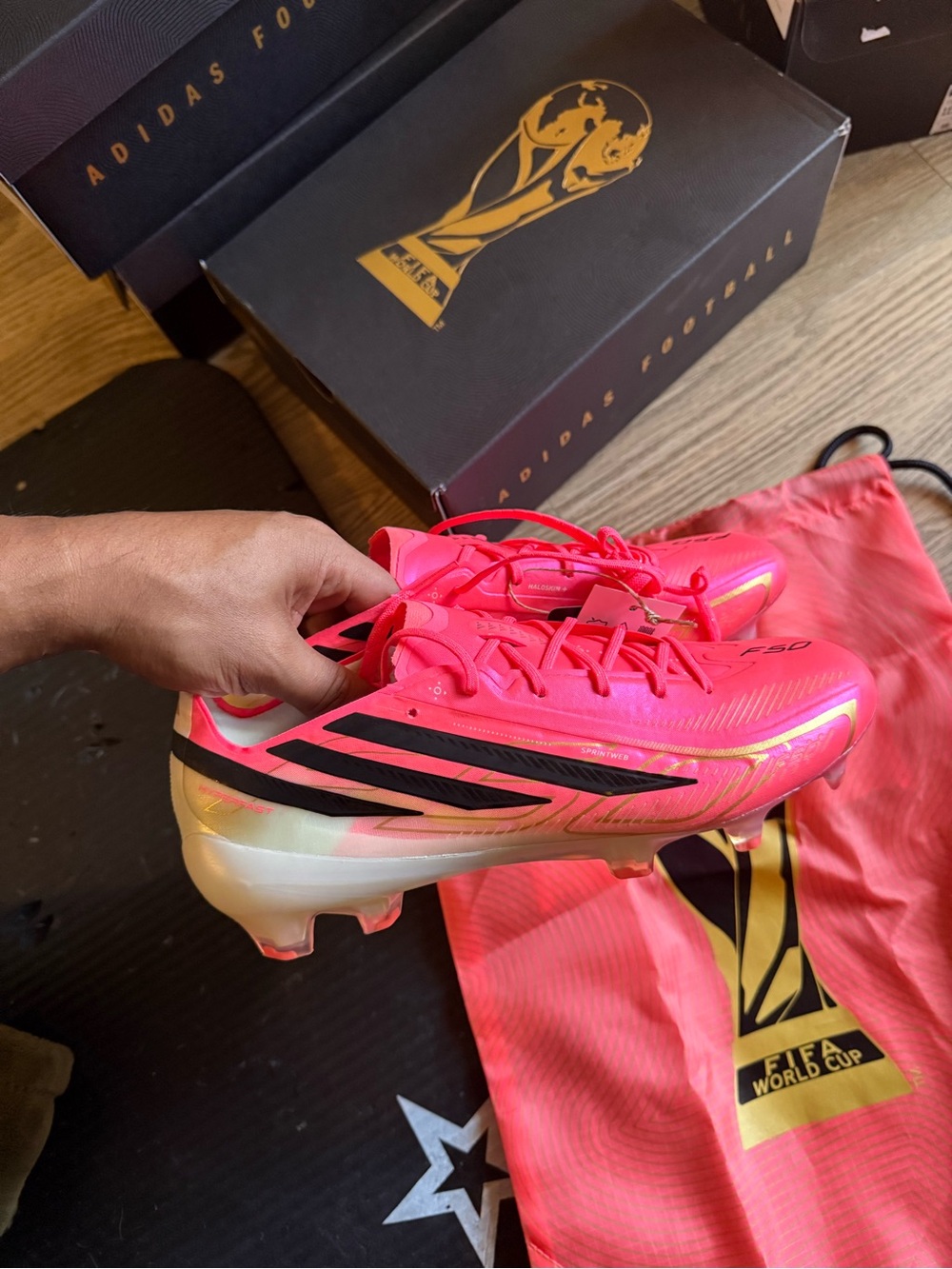 Adidas F50 hyperfast elite Soccer Cleats - Pink